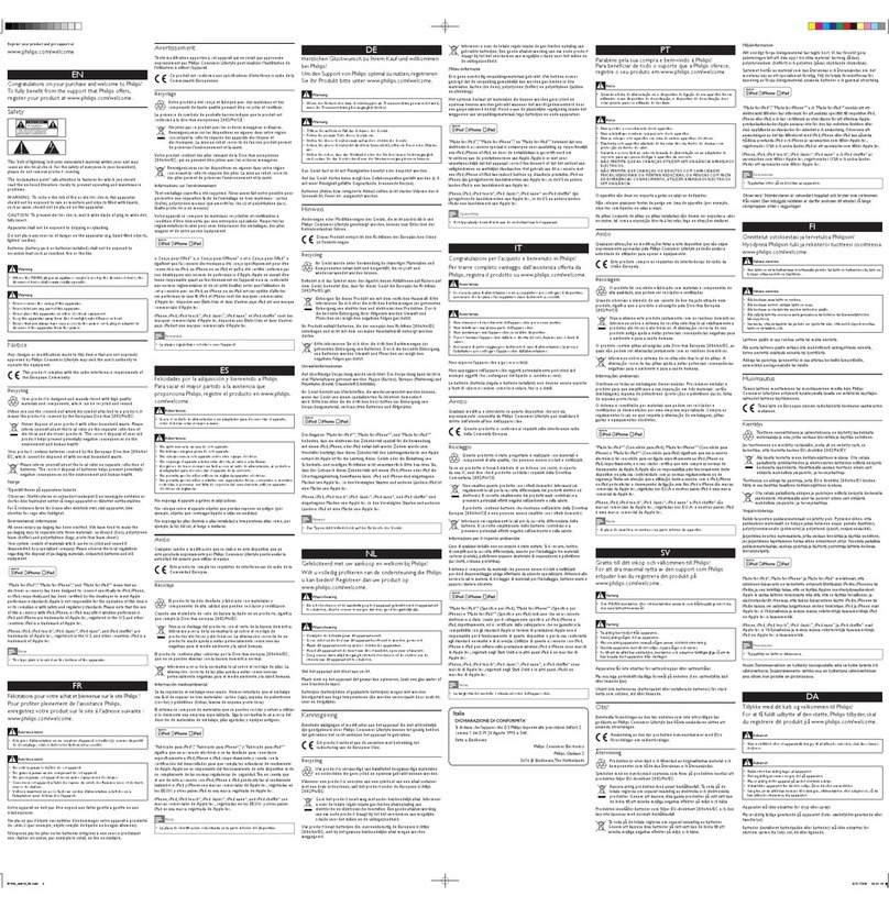 Philips DS7510 Safety sheet