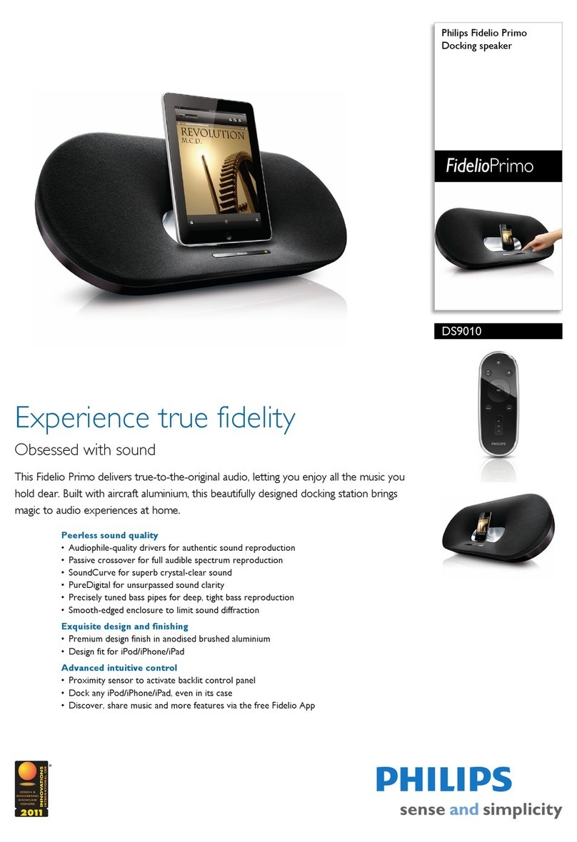 Philips Fidelio Primo DS9010 User manual