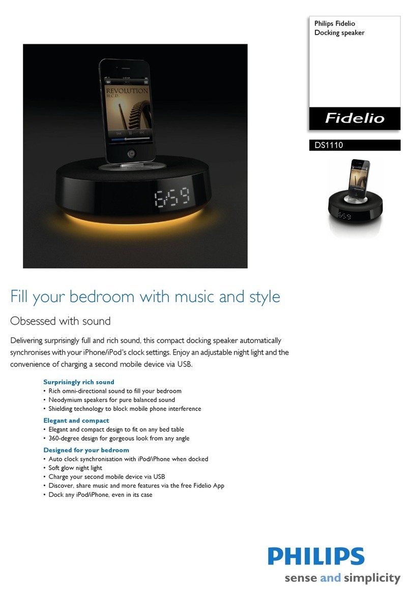 Philips Fidelio DS1110 Specifications