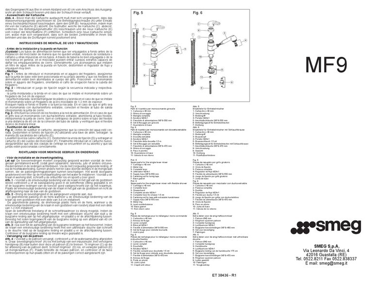 Smeg MF9 Assembly and maintenance instructions