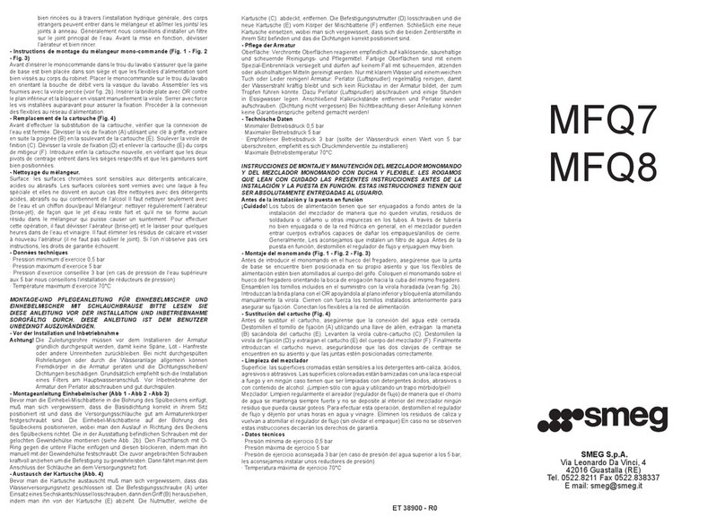 Smeg MFQ7 User manual