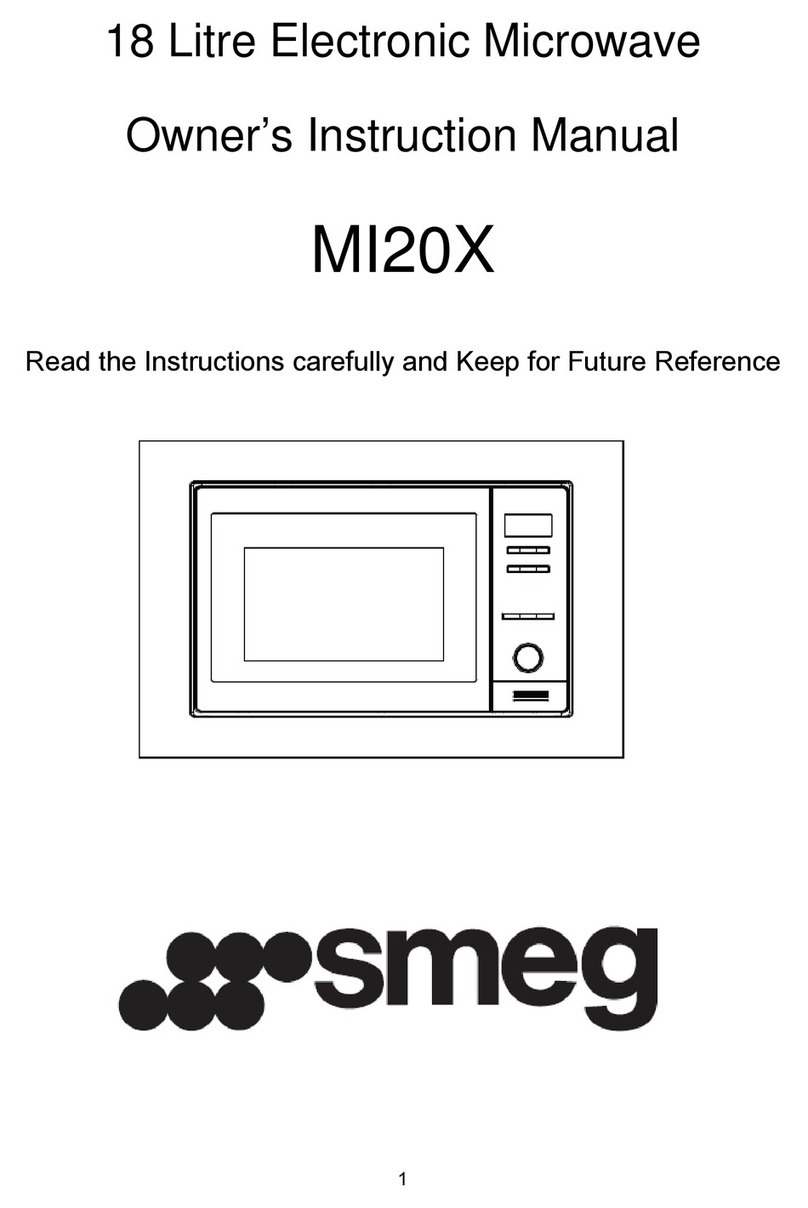 Smeg MI20X Owner's instruction manual
