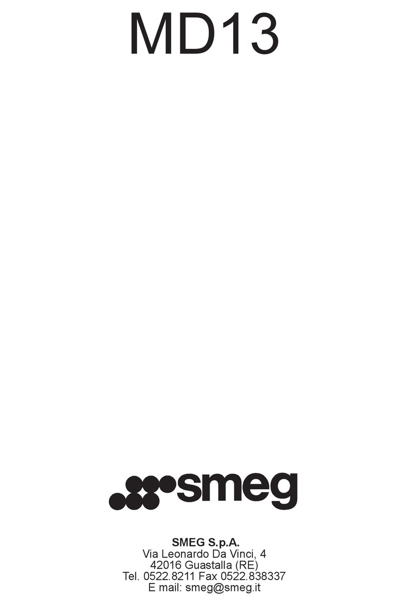 Smeg MD13 Installation, use and maintenance instructions