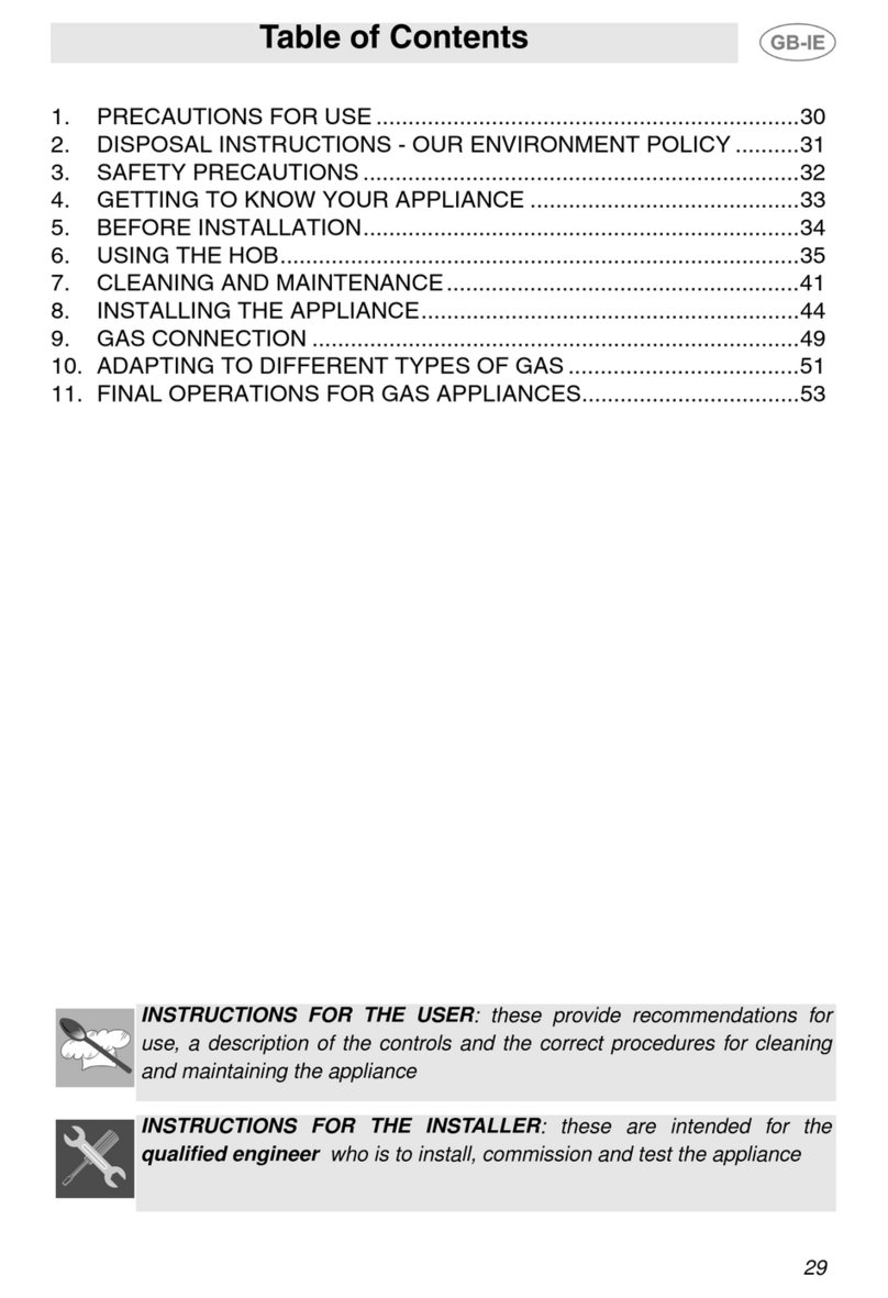 Smeg PDX12RUSB manual