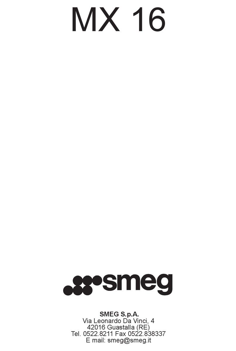 Smeg MX16 User manual