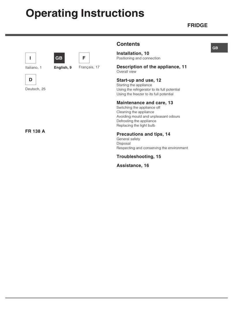 Smeg FR138A User manual