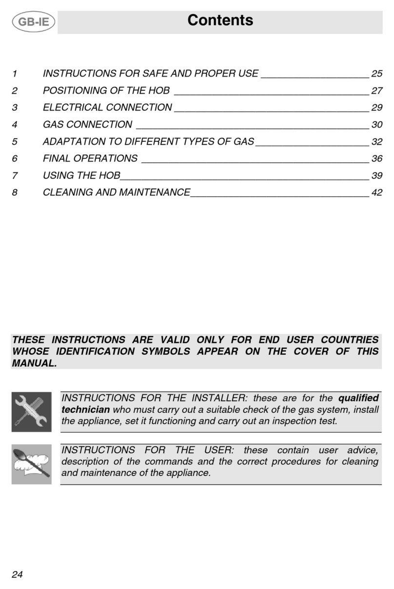 Smeg GM134EB manual