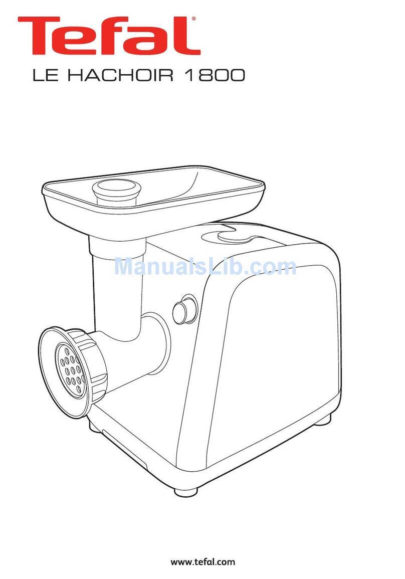 TEFAL LE HACHOIR 1800 User manual