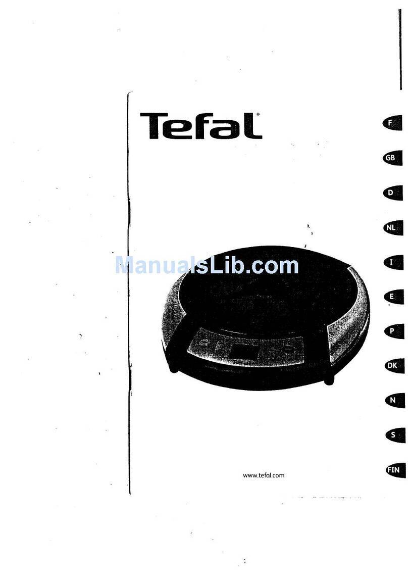 TEFAL IH7000PK PORTABLE INDUCTION HOB User manual