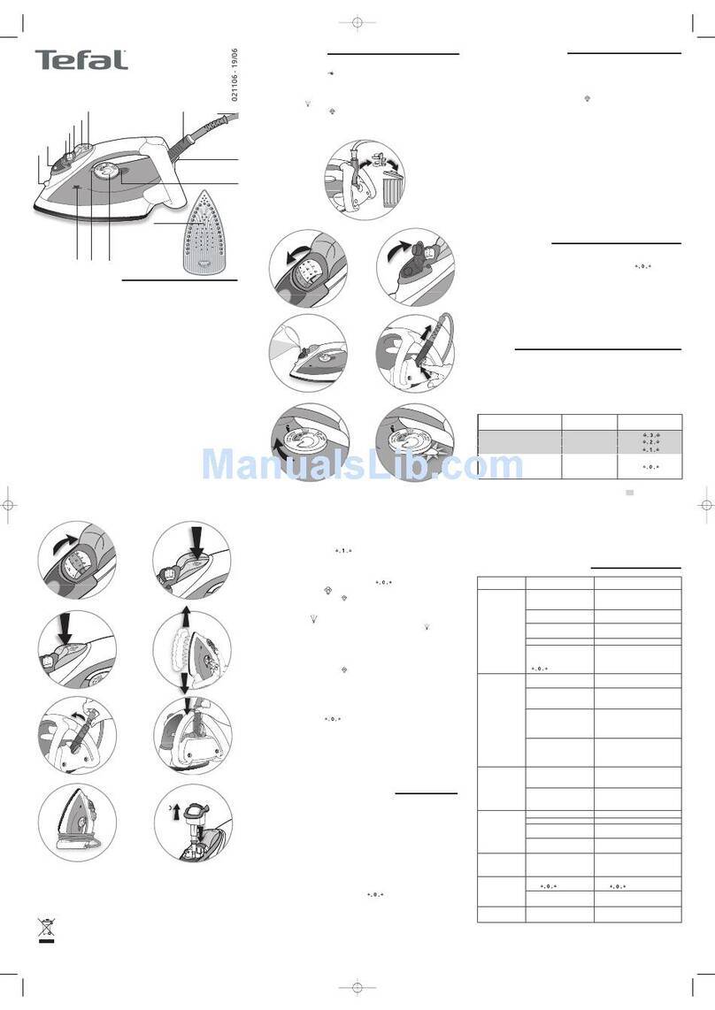 TEFAL FV4270 ULTRAGLISS EASYCORD User manual TEFAL FV4270 ULTRAGLISS EASYCORD User manual