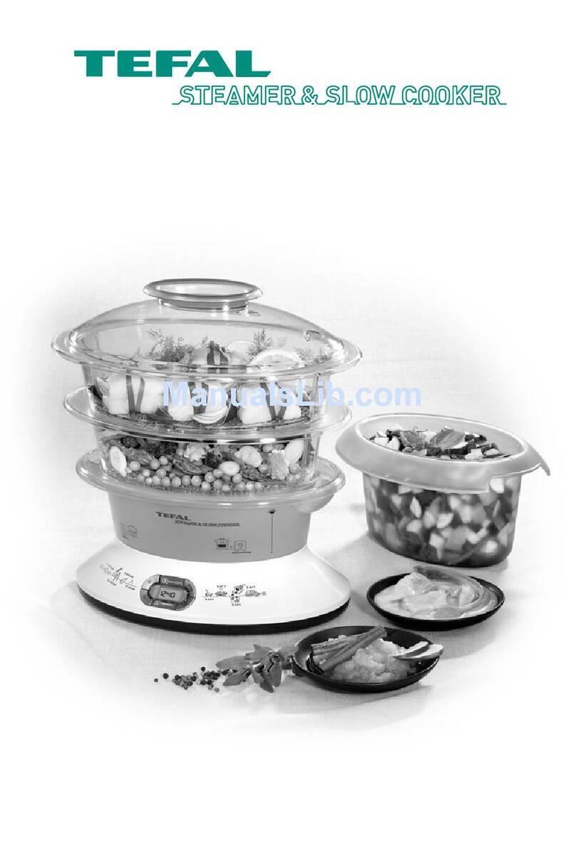 TEFAL VITAMIN PLUS STEAMER manual