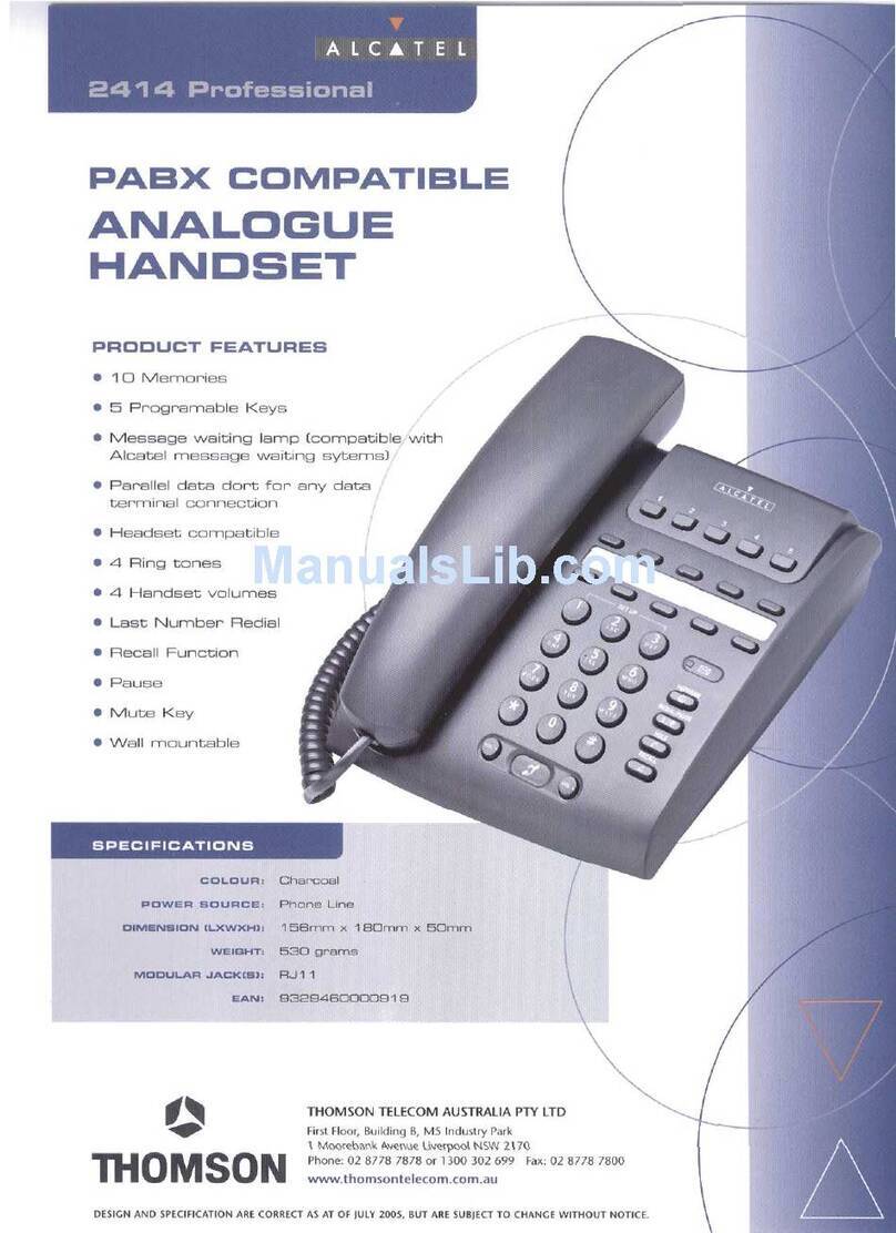 Alcatel 2414 PROFESSIONAL datasheet