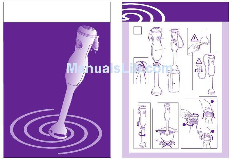 TEFAL ULTRA COMPACT MIXER User manual