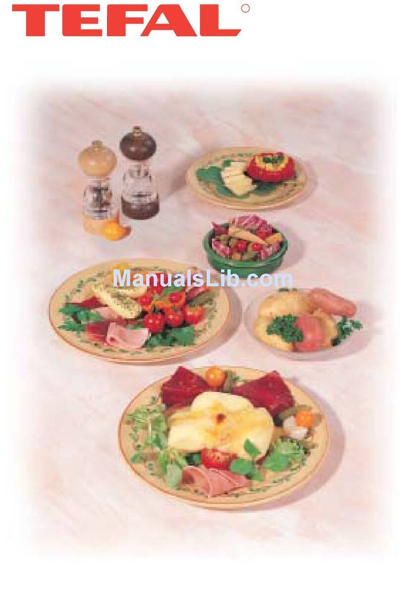 TEFAL RACLETTE User manual