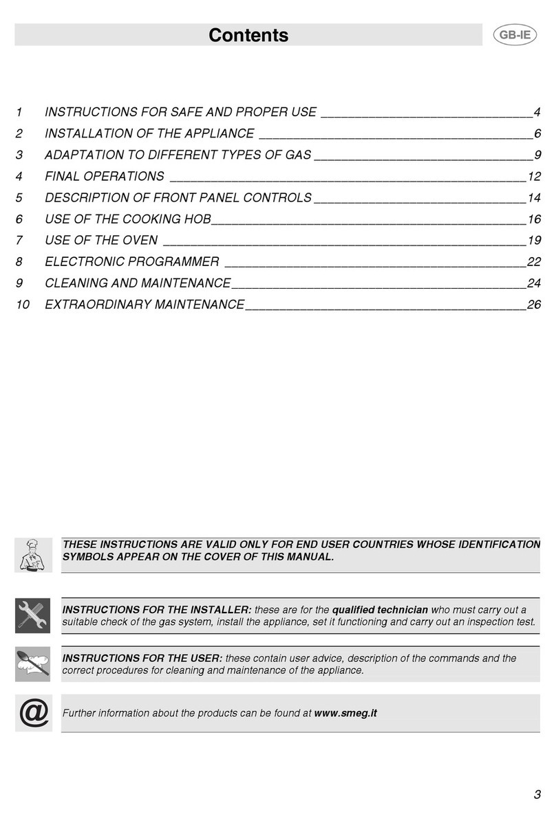 Smeg SSA60MFX User manual