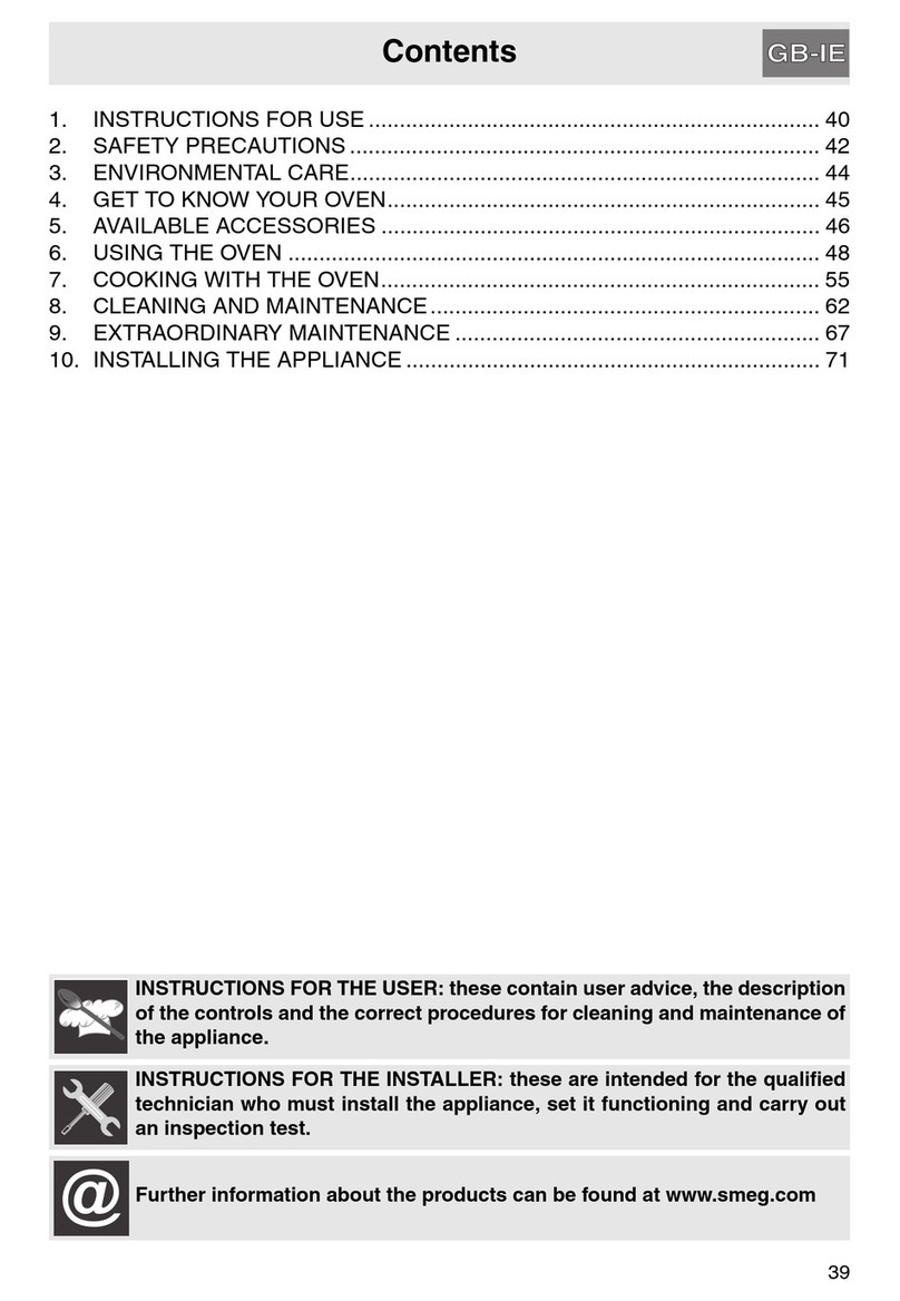 Smeg SCP372X-8 User manual
