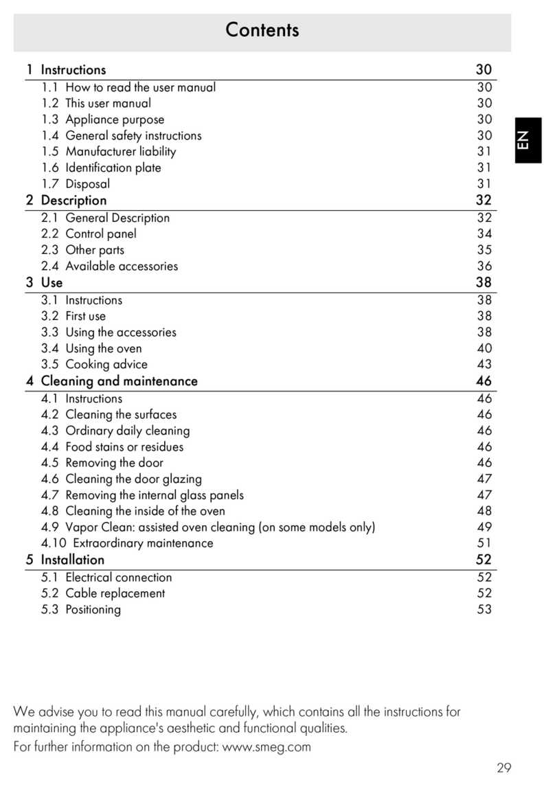 Smeg SF166 User manual