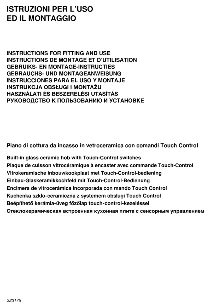 Smeg SE2642TC Instructions for fitting and use