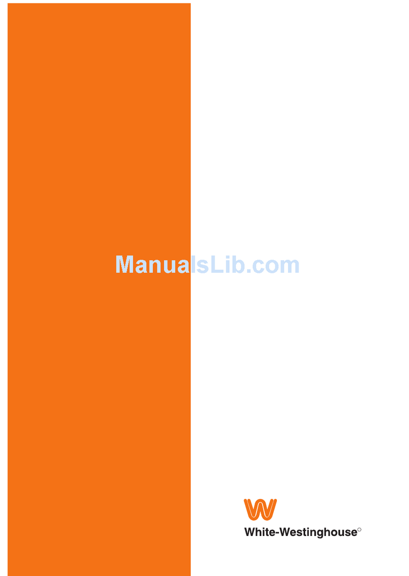 White-Westinghouse WLB 1001 Installation and operation manual