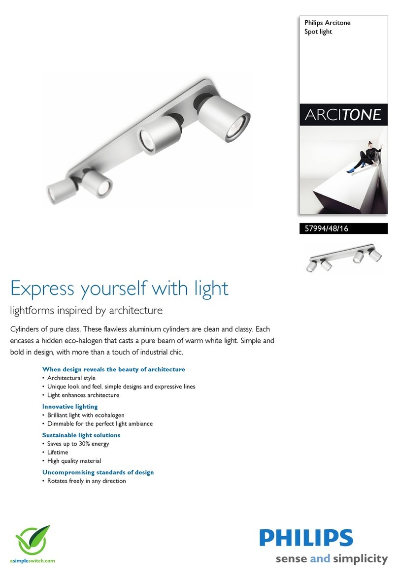 Philips ARCITONE 57994/48/16 Specification sheet