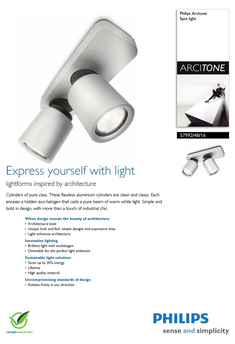 Philips ARCITONE 57992/48/16 Specification sheet Philips ARCITONE 57992/48/16 Specification sheet