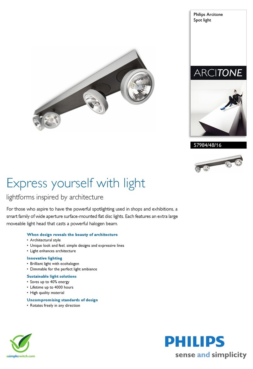 Philips ARCITONE 57984/48/16 Specification sheet