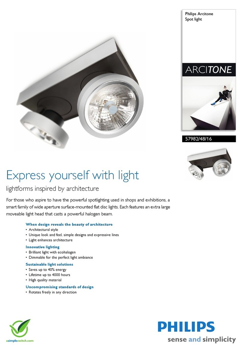 Philips ARCITONE 57982/48/16 Specification sheet