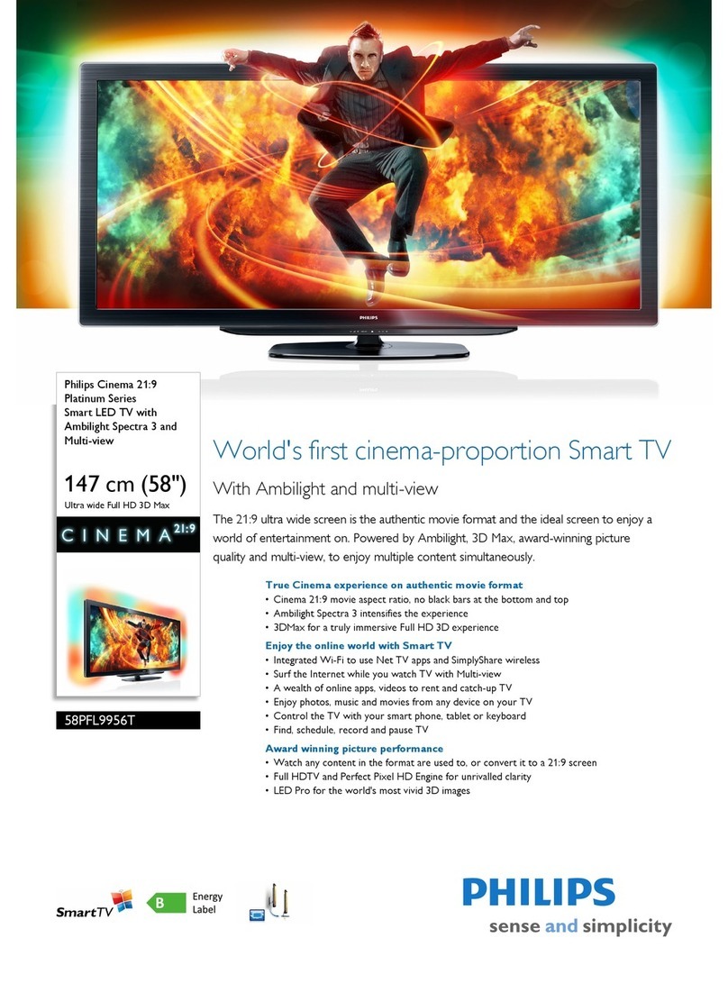 Philips 58PFL9956T User manual