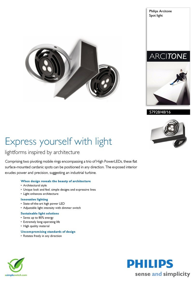 Philips ARCITONE 57928/48/16 Specification sheet