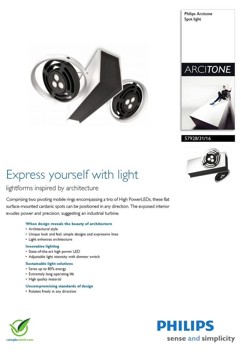 Philips Arcitone 57928/31/16 User manual