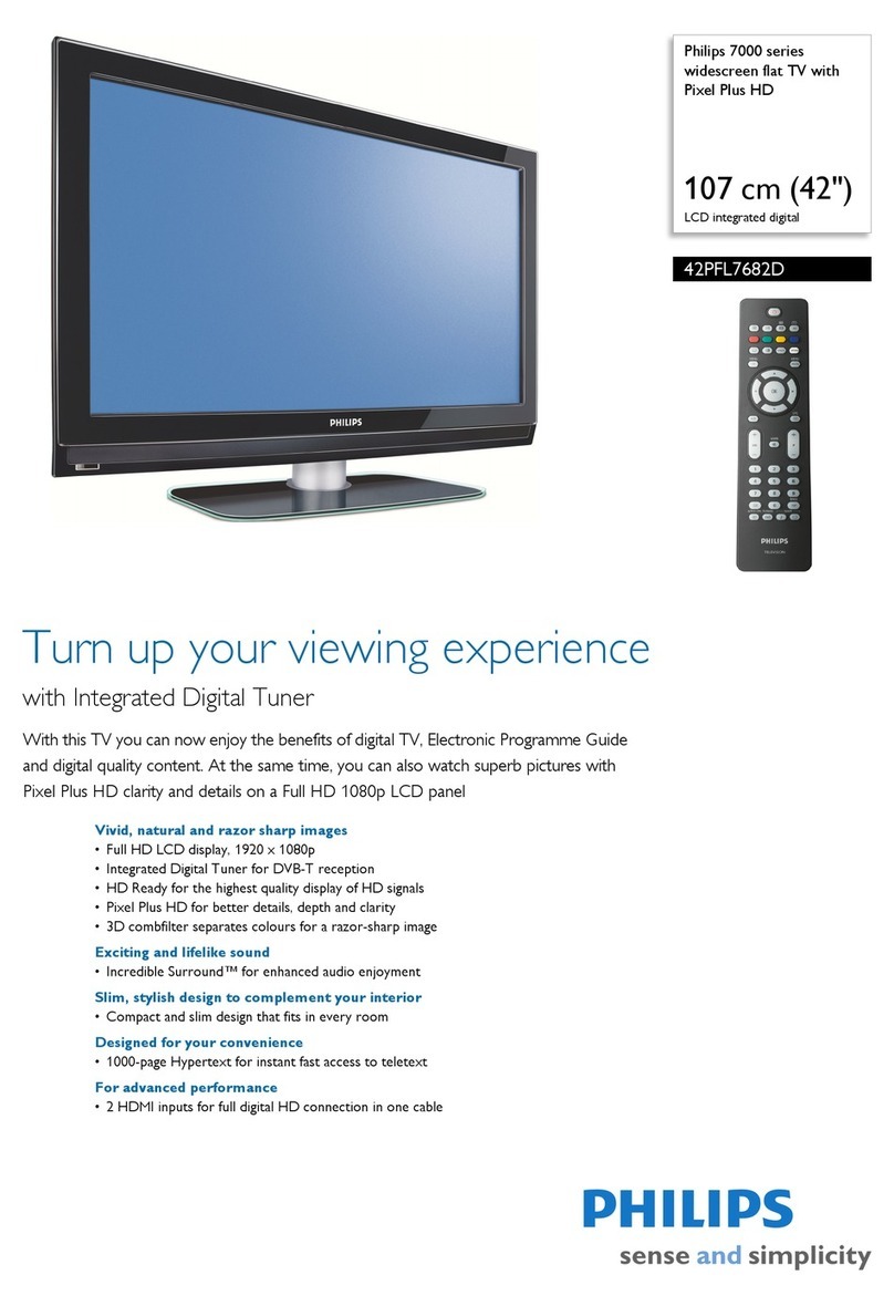 Philips 42PFL7682D Specifications