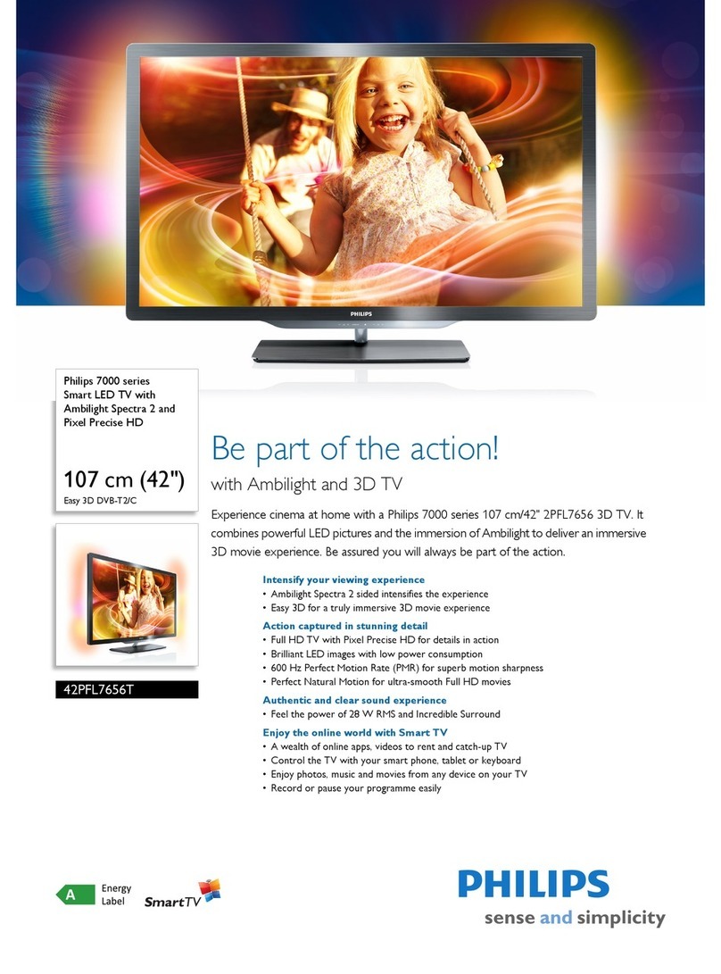 Philips 42PFL7656T User manual
