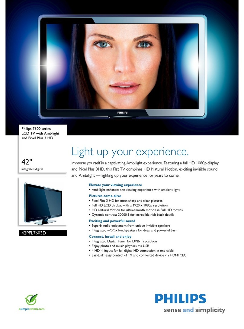 Philips 42PFL7603D - annexe 1 User manual Philips 42PFL7603D - annexe 1 User manual