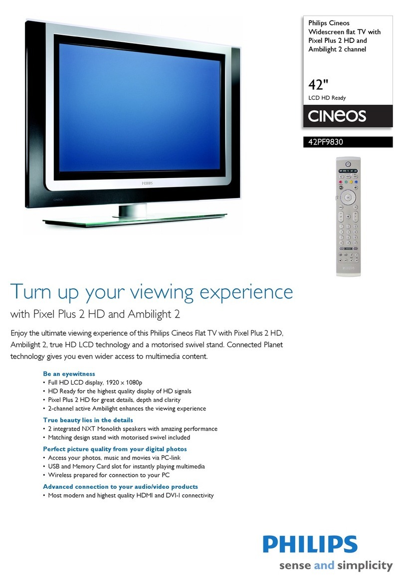 Philips Cineos 42PF9830 User manual