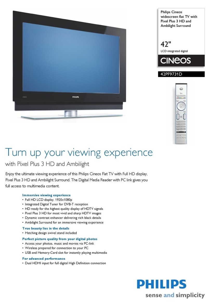 Philips Cineos 42PF9731D User manual