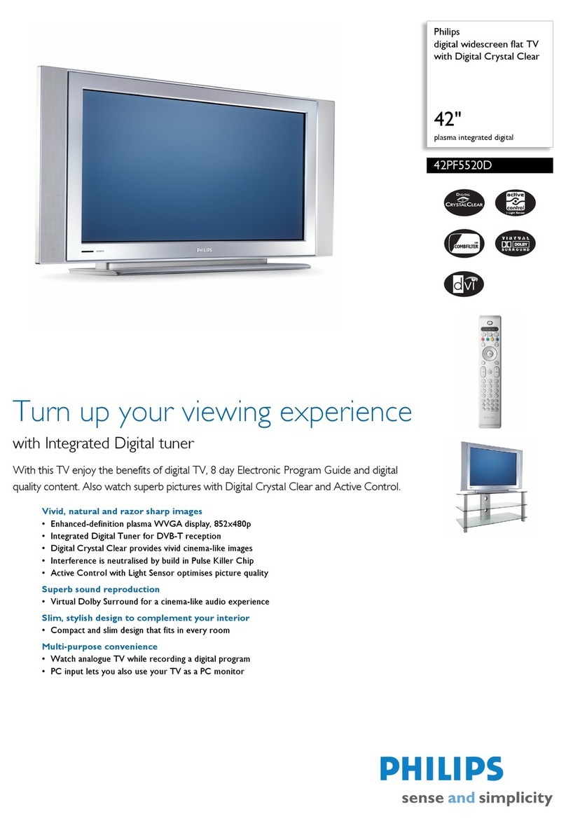 Philips 42PF5520D User manual