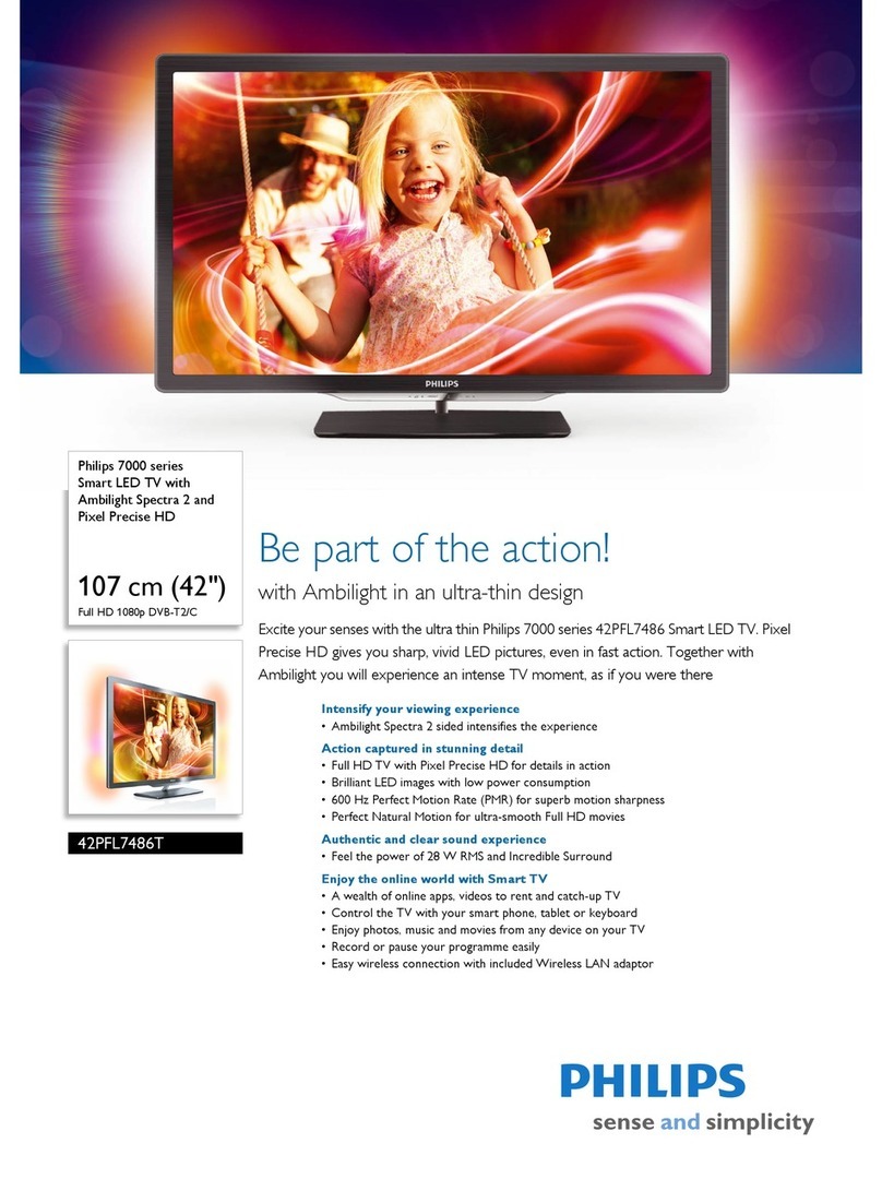 Philips 42PFL7486T User manual