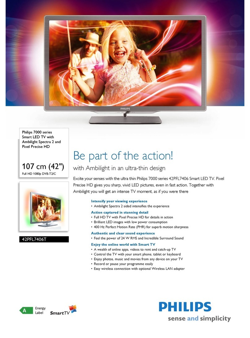 Philips Spectra 42PFL7406T Specifications