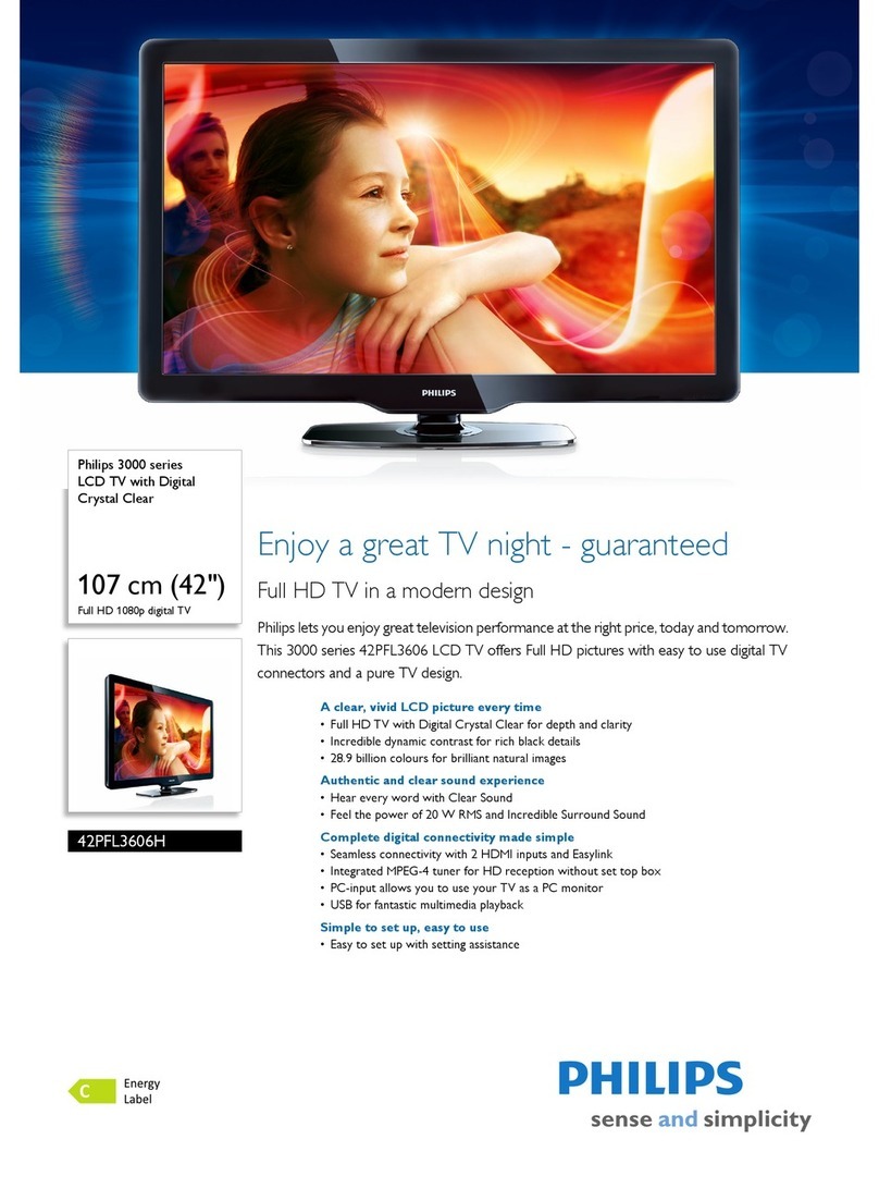 Philips 42PFL3606H User manual
