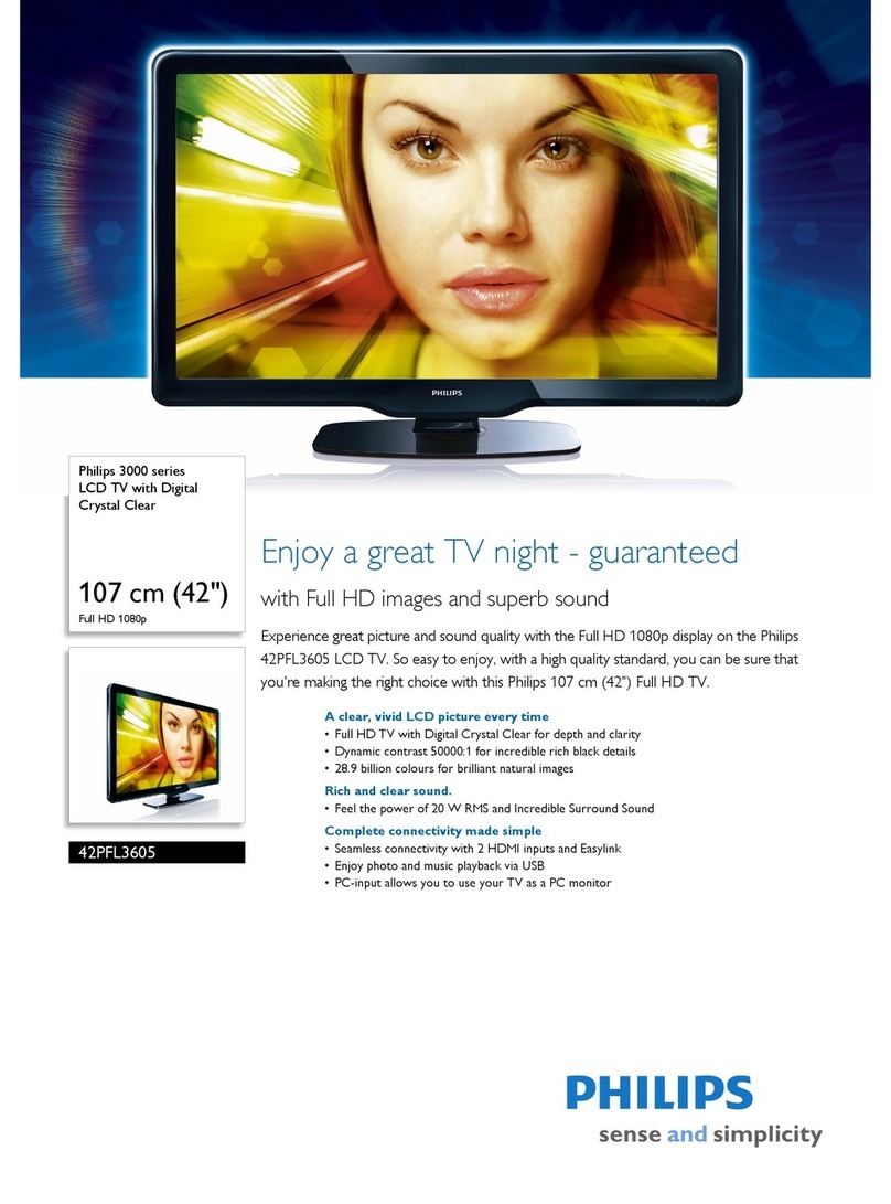 Philips 42PFL3605 User manual Philips 42PFL3605 User manual