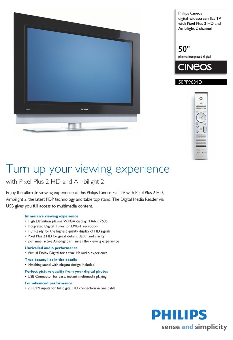 Philips Cineos 50PF9631D User manual