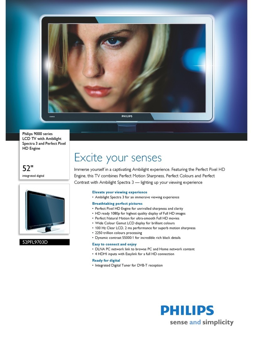 Philips 52PFL9703D User manual