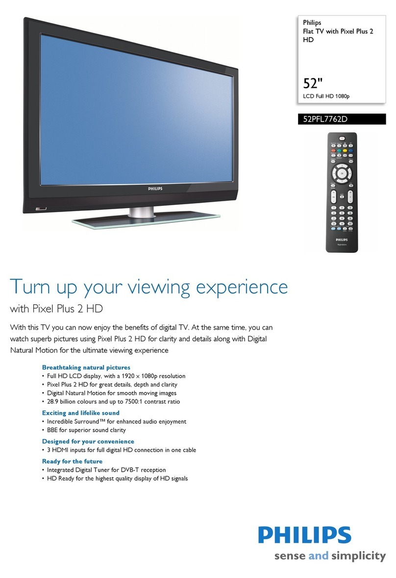Philips 52PFL7762D - annexe 1 User manual