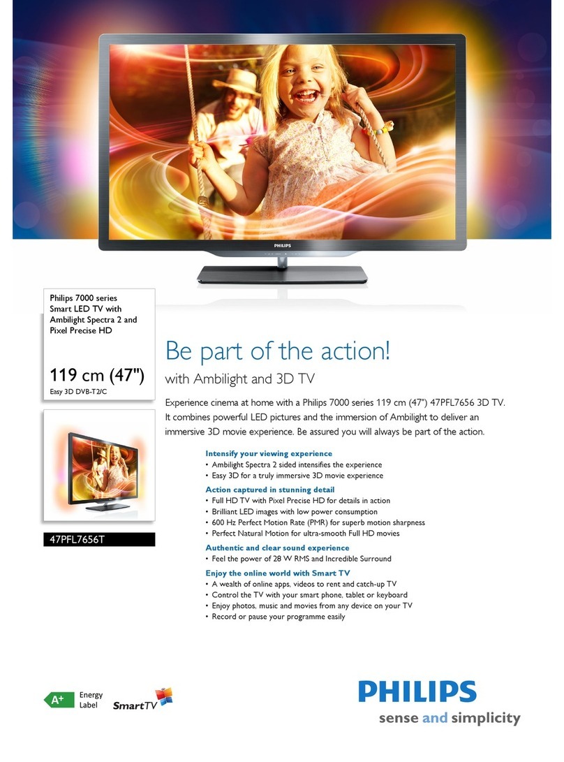 Philips 47PFL7656T User manual