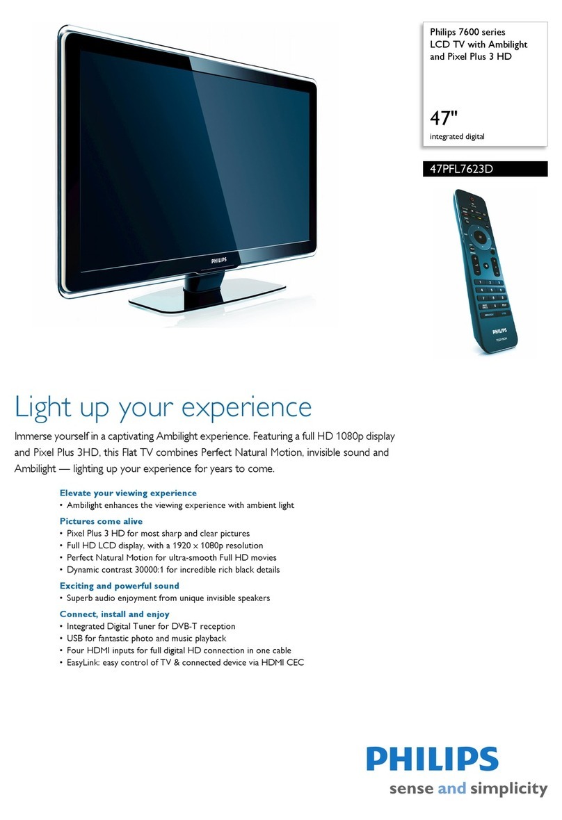 Philips 47PFL7623D User manual