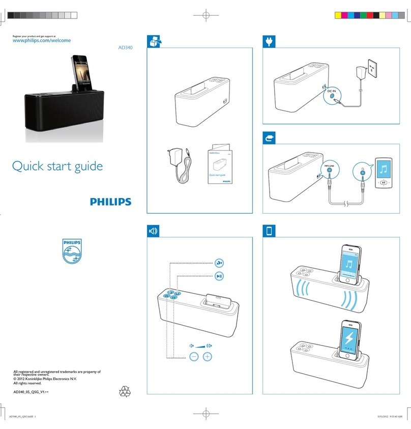 Philips AD340 quick start guide
