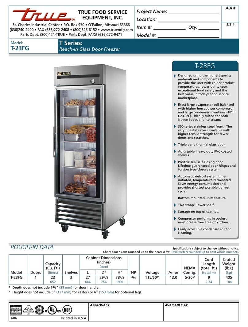 True T-23FG User manual