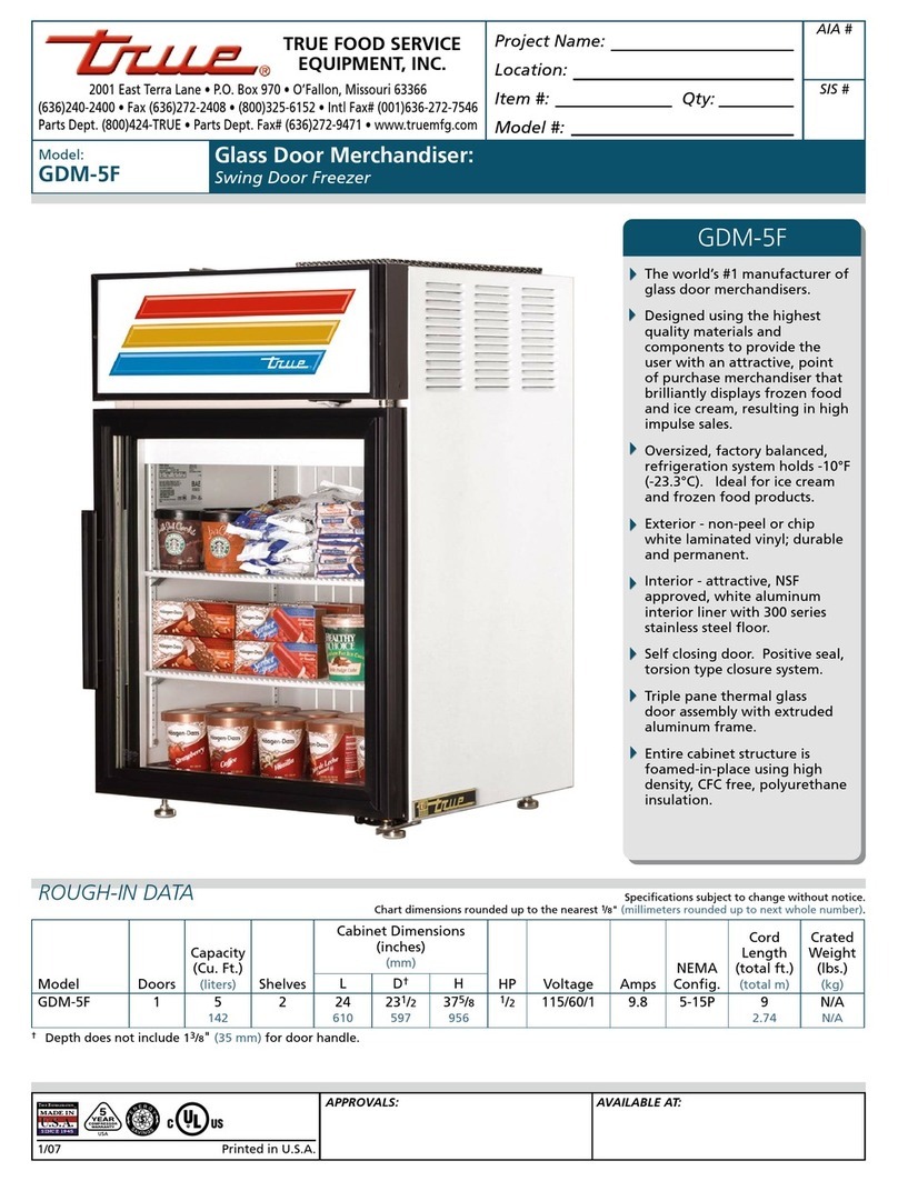 True GDM-5F User manual