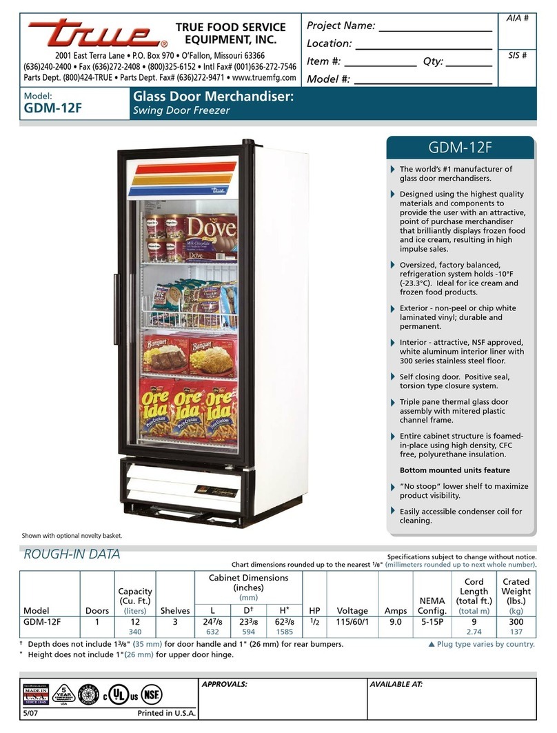True GDM-12F User manual