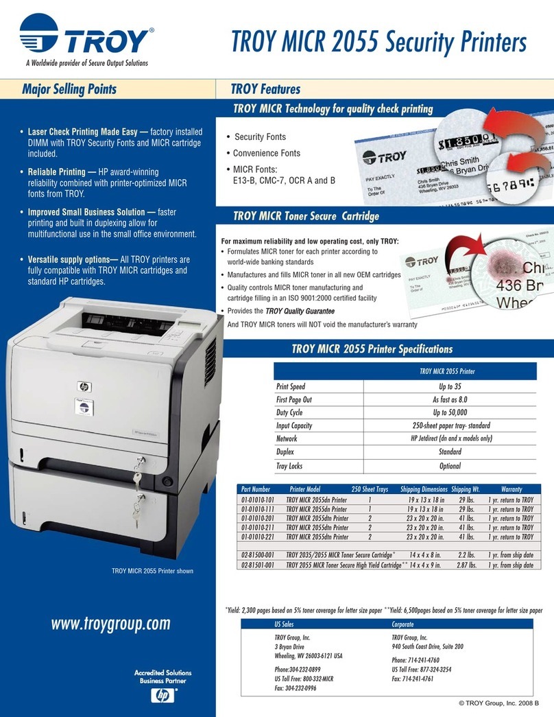 TROY Group MICR 2055 User manual